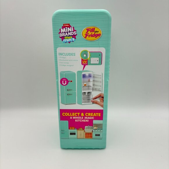 Mini Brands Minis Fill the Fridge Light Up REFRIGERATOR Playset, Blind Surprise - Picture 2 of 4